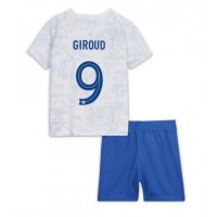Maglie da calcio Francia Olivier Giroud #9 Seconda Maglia Bambino Mondiali 2022 Manica Corta (+ Pantaloni corti)